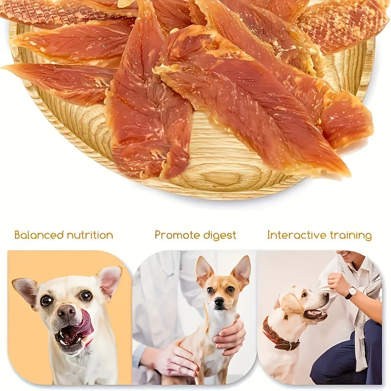 100g/500g (3.53oz/1.1LB )Chicken For Dogs, Chicken Dog Treats For Small Dogs, Medium Pets And Large Breeds, Natural Dog Treats