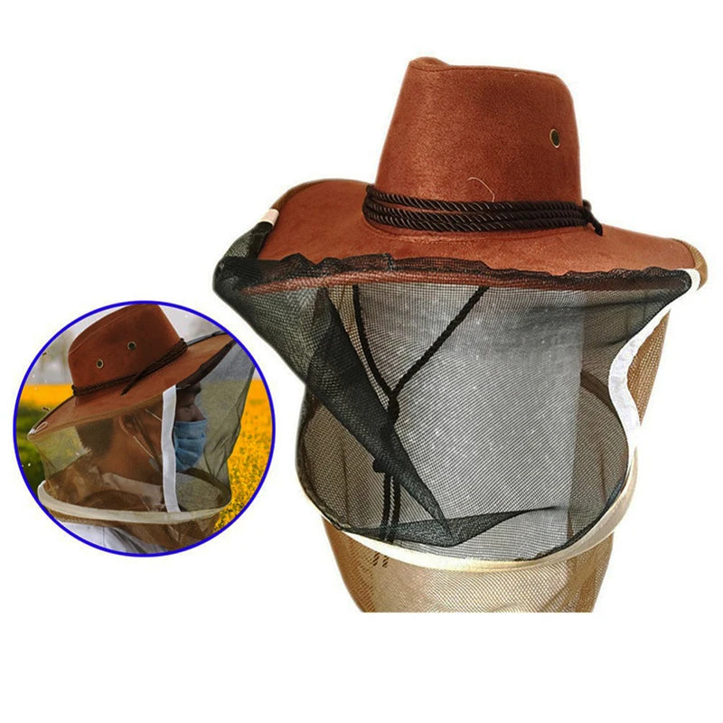 Comfortable Design Profession Beekeeping Cowboy Hat - Beekeeping Protector Beekeeper Fly Insect Net - Anti-bee Hat, Cowboy Style