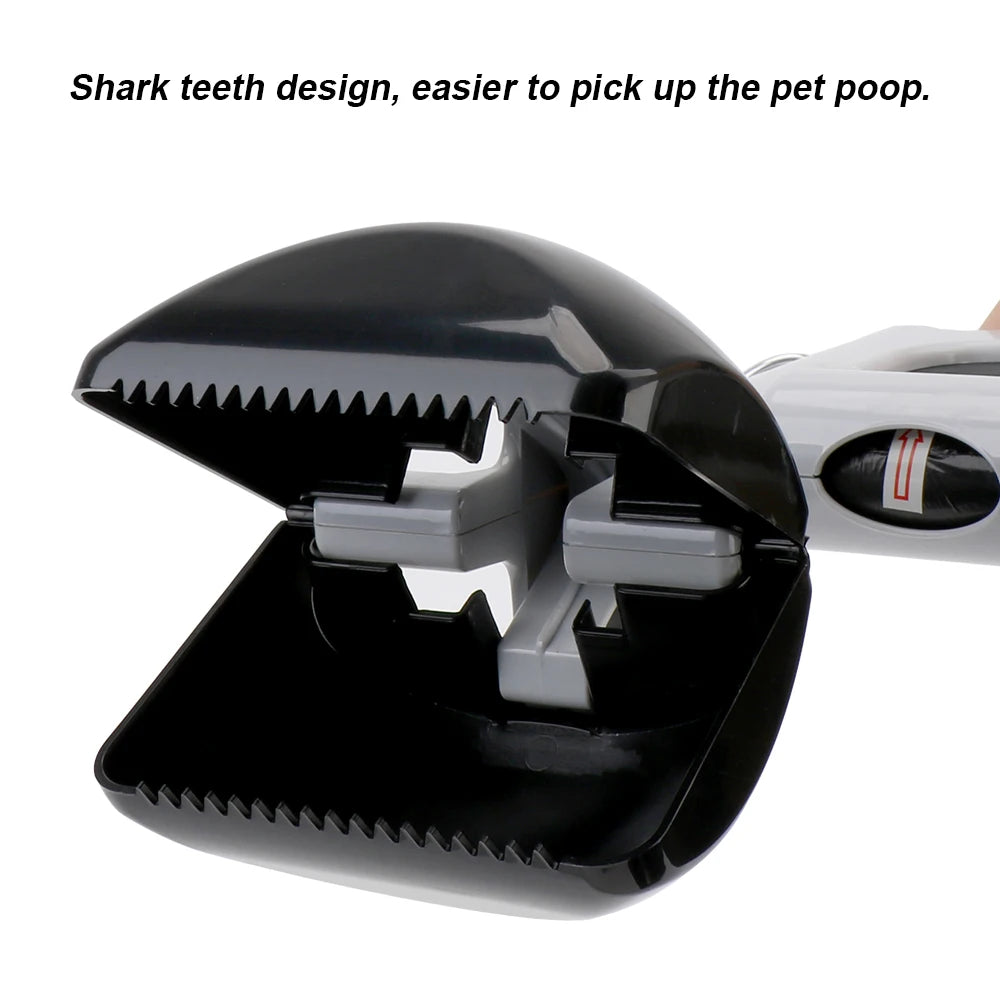 Poop Pick Up Holder 2 In 1 Pet Accessories with 1 Roll Garbage Bags Outdoor Cleaning Tools Pet Pooper Scooper