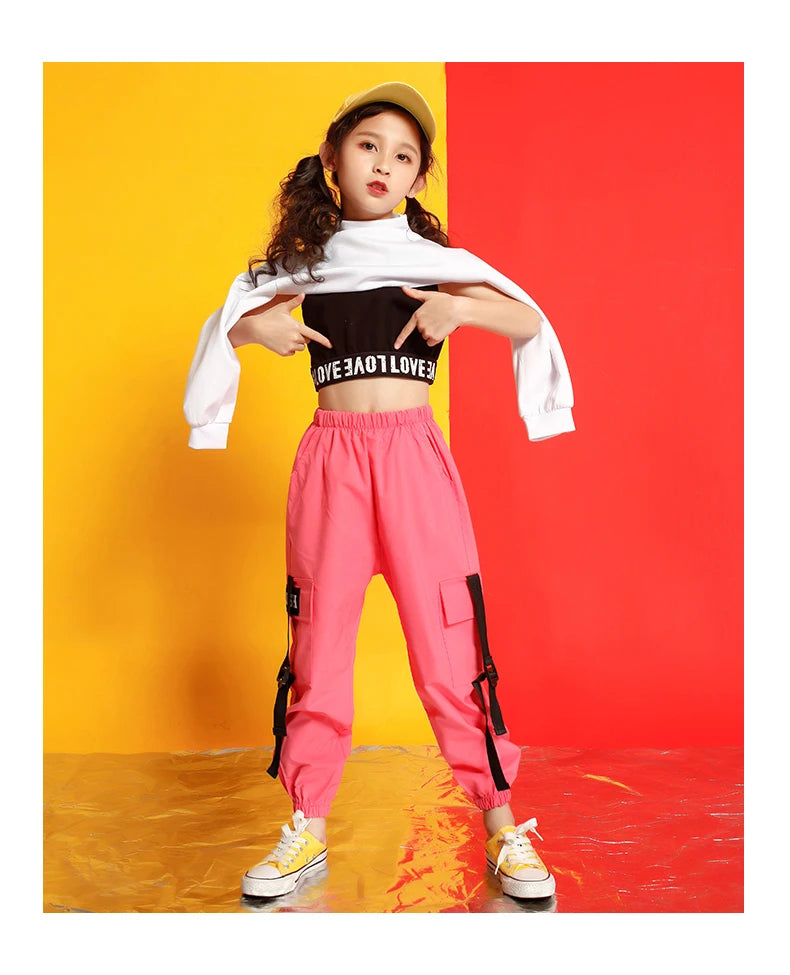 Girls boutique outfits 4 6 8 10 123 14 16 18 Years hip hop hoodies sweatshirts kids costumes girls kids summer clothes