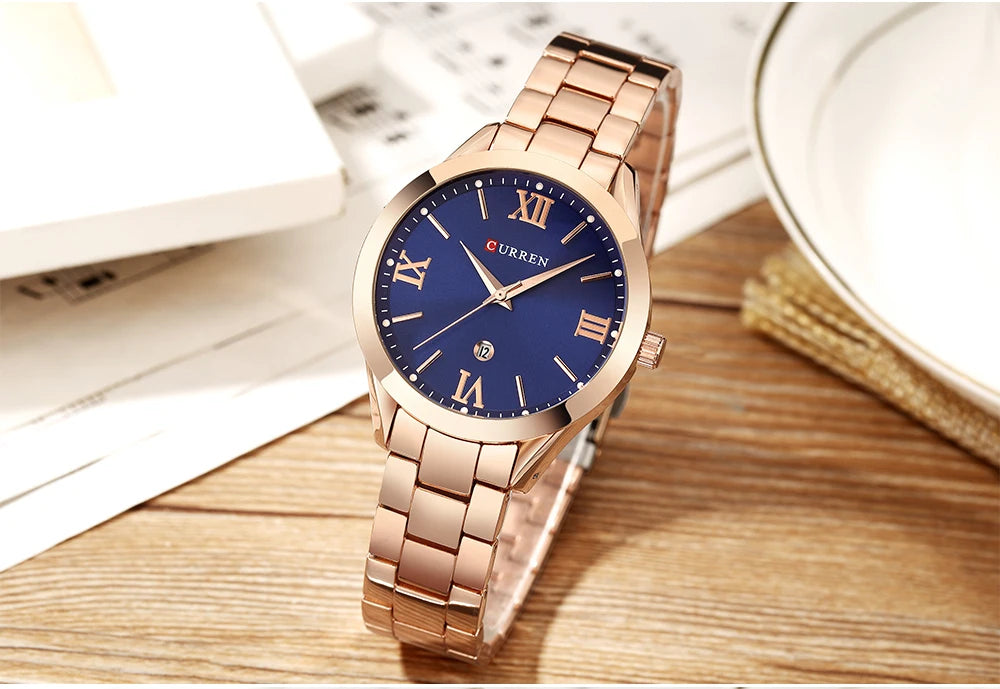 CURREN Gold Watch Women Watches Ladies Creative Steel Women's Bracelet Watches Female Clock Relogio Feminino Montre Femme