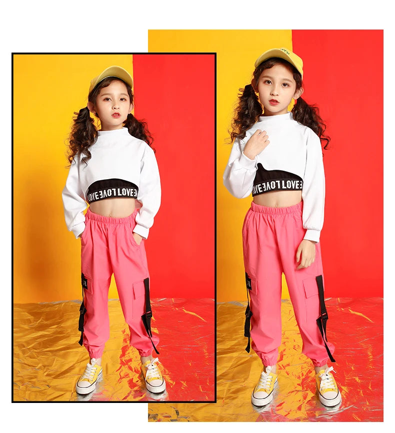 Girls boutique outfits 4 6 8 10 123 14 16 18 Years hip hop hoodies sweatshirts kids costumes girls kids summer clothes