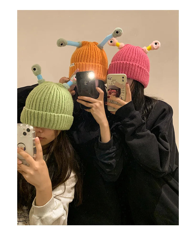 New Parent-Child Light Up Hat Cute Frog Cartoon Funny Winter LED Cap Beanie For Women Kids Trending Party Halloween Christmas