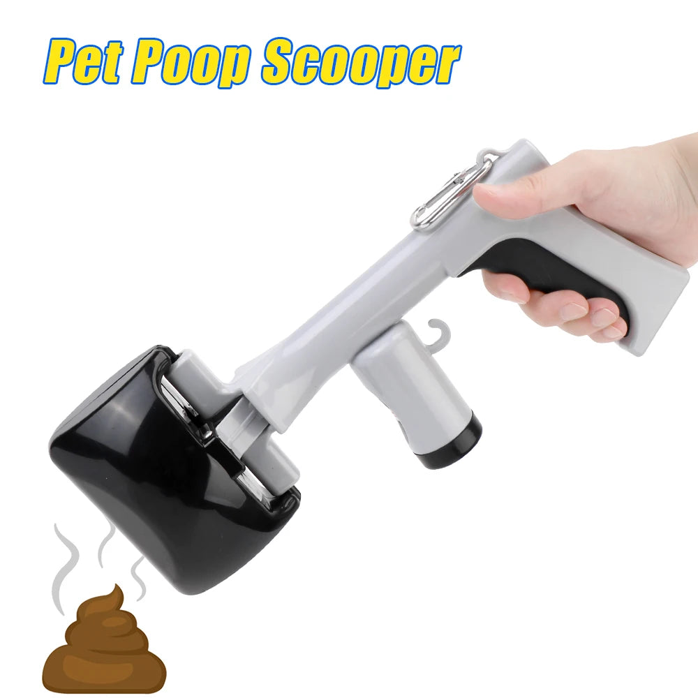 Poop Pick Up Holder 2 In 1 Pet Accessories with 1 Roll Garbage Bags Outdoor Cleaning Tools Pet Pooper Scooper