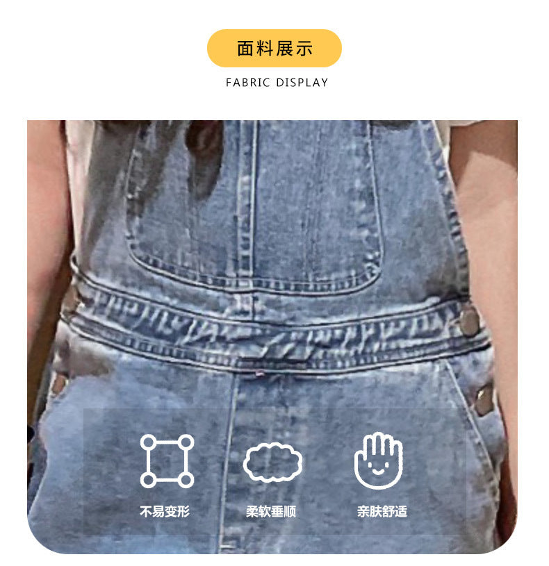 Spring Autumn Suspenders Jeans Bib Pants 2023 Korean Style Children Overalls for Girls Denim Jean Jumpsuit Teenage 4 to 16 Years