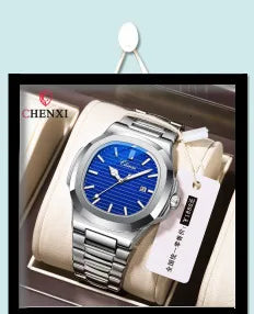 Chenxi 004D Luxury Stainless Steel Watch For Man Waterproof Luminous Date Men Watch Casual Quartz Men's Watches Male Clock