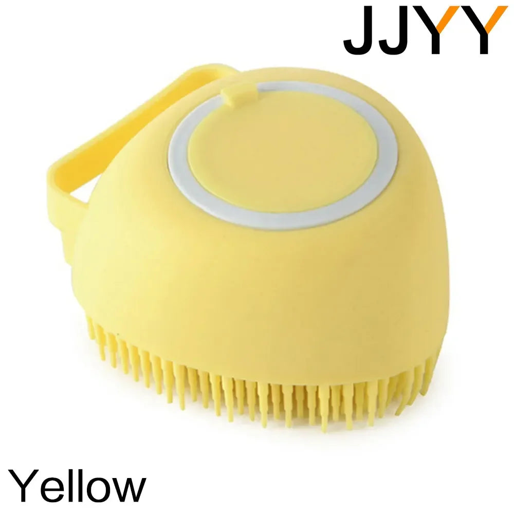 JJYY Bathroom Puppy Big Dog Cat Bath Massage Gloves Brush Soft Safety Silicone Pet Accessories for Dogs Cats Tools Pet Products