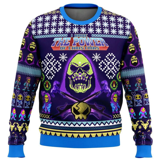 HEYYEYA HE-MAN Ugly Christmas Sweater Gift Santa Claus Pullover For Mens 3D Long Sleeve Sweatshirt Autumn And Winter Clothing