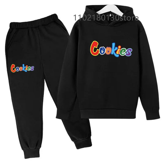 Children's Spring/Autumn Casual Sportswear Boys and Girls Hoodie+Pants 2-piece Set Daily Children's Clothing Set 3-14 Years Old