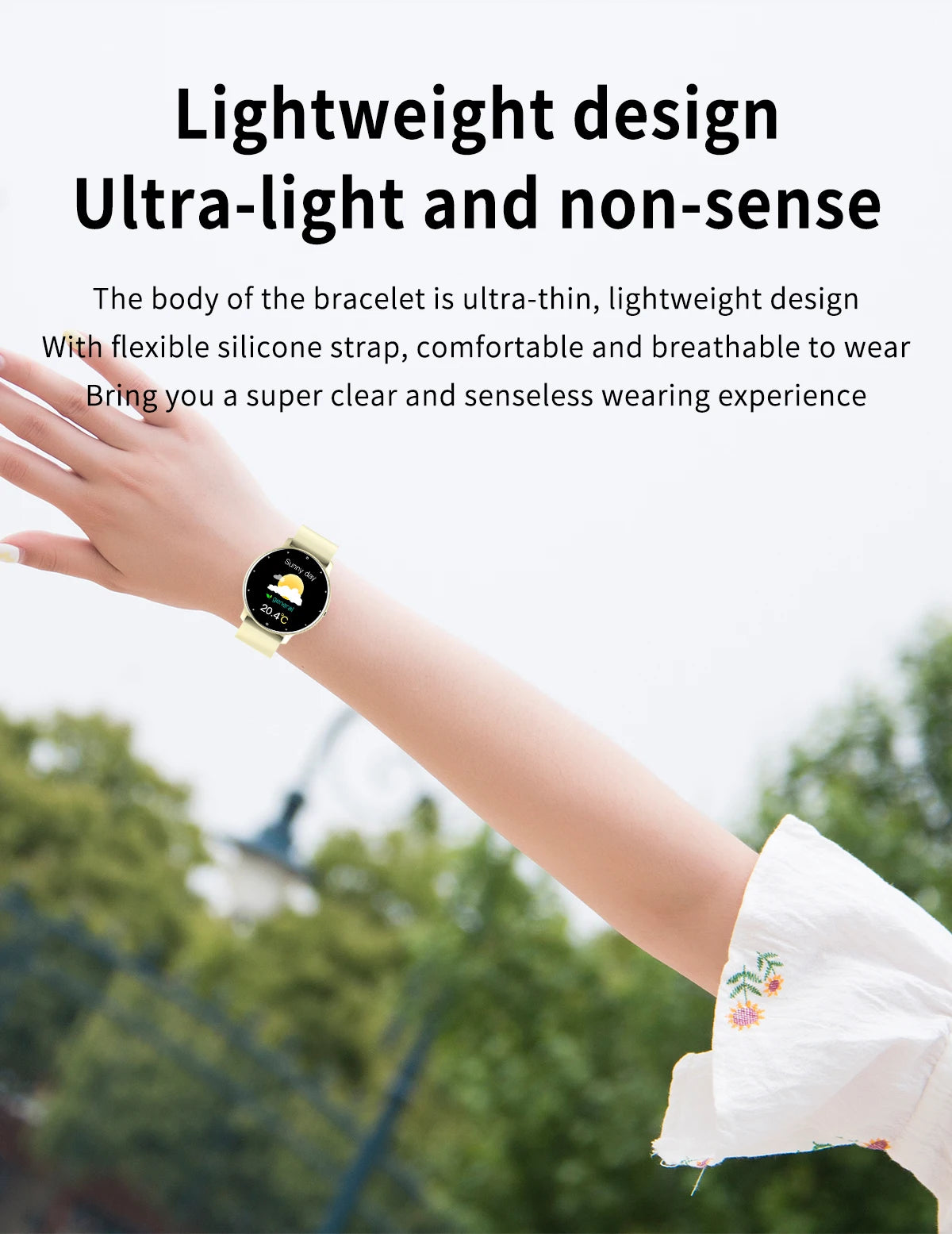 LIGE 2024 Smart watch Ladies Full touch Screen Sports Fitness watch IP67 waterproof Bluetooth For Android iOS Smart watch Female