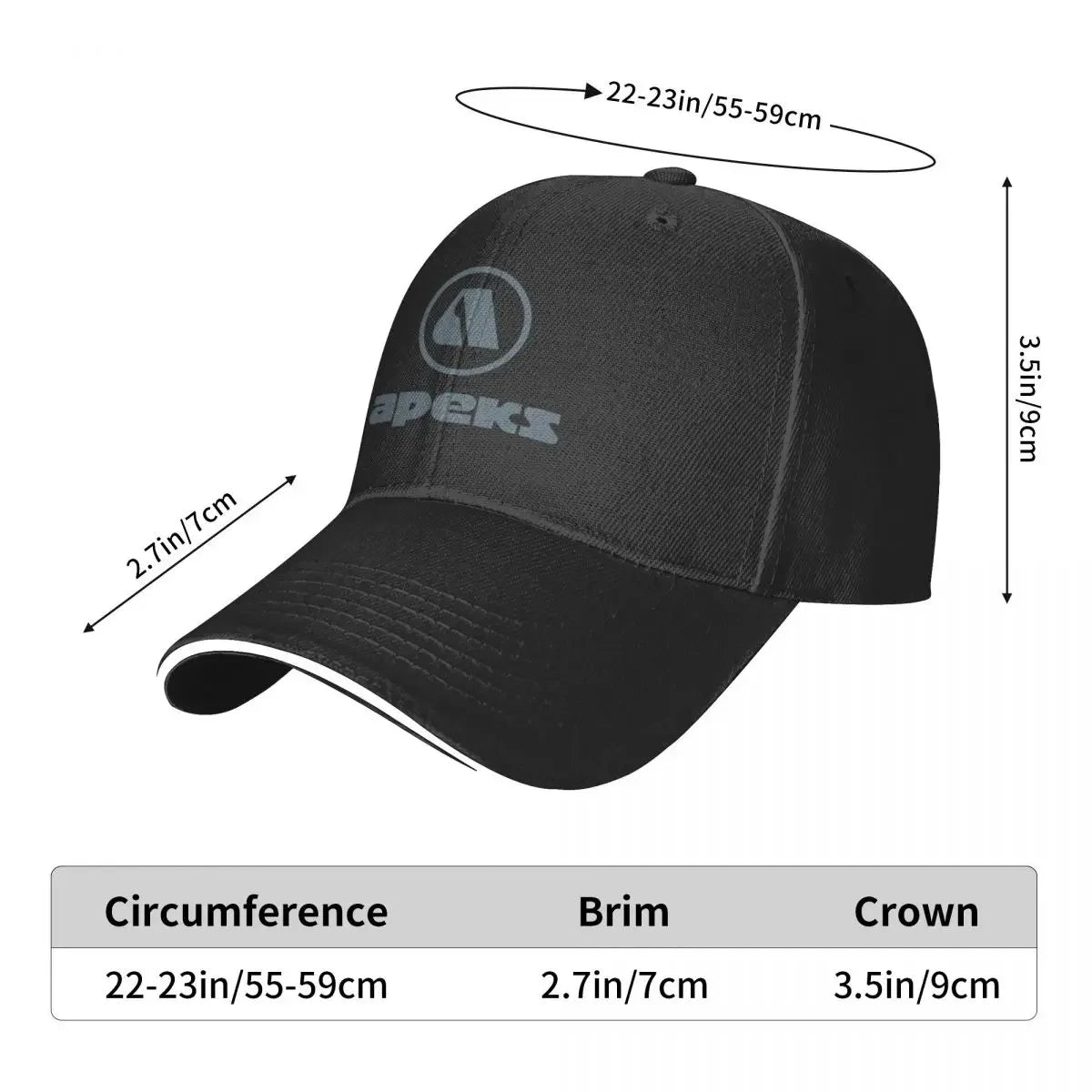 Apeks Scuba Diving Equipment Cap Baseball Cap Christmas hats men hat Women's