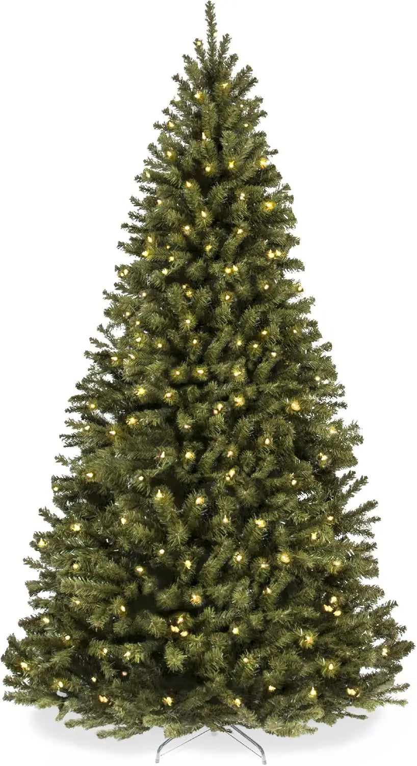 6ft Pre-Lit Spruce Artificial Holiday Christmas Tree for Home, Office, Party Decoration w/ 250 Incandescent Lights