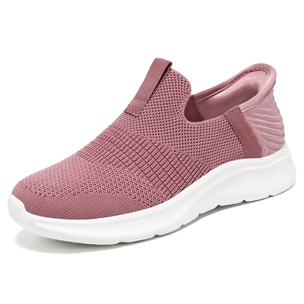 Women Casual Flat Barefoot Shoes Breathable Knitted Orthopedic Walking Sneakers Spring Autumn Sport Female Running Jogging Shoes