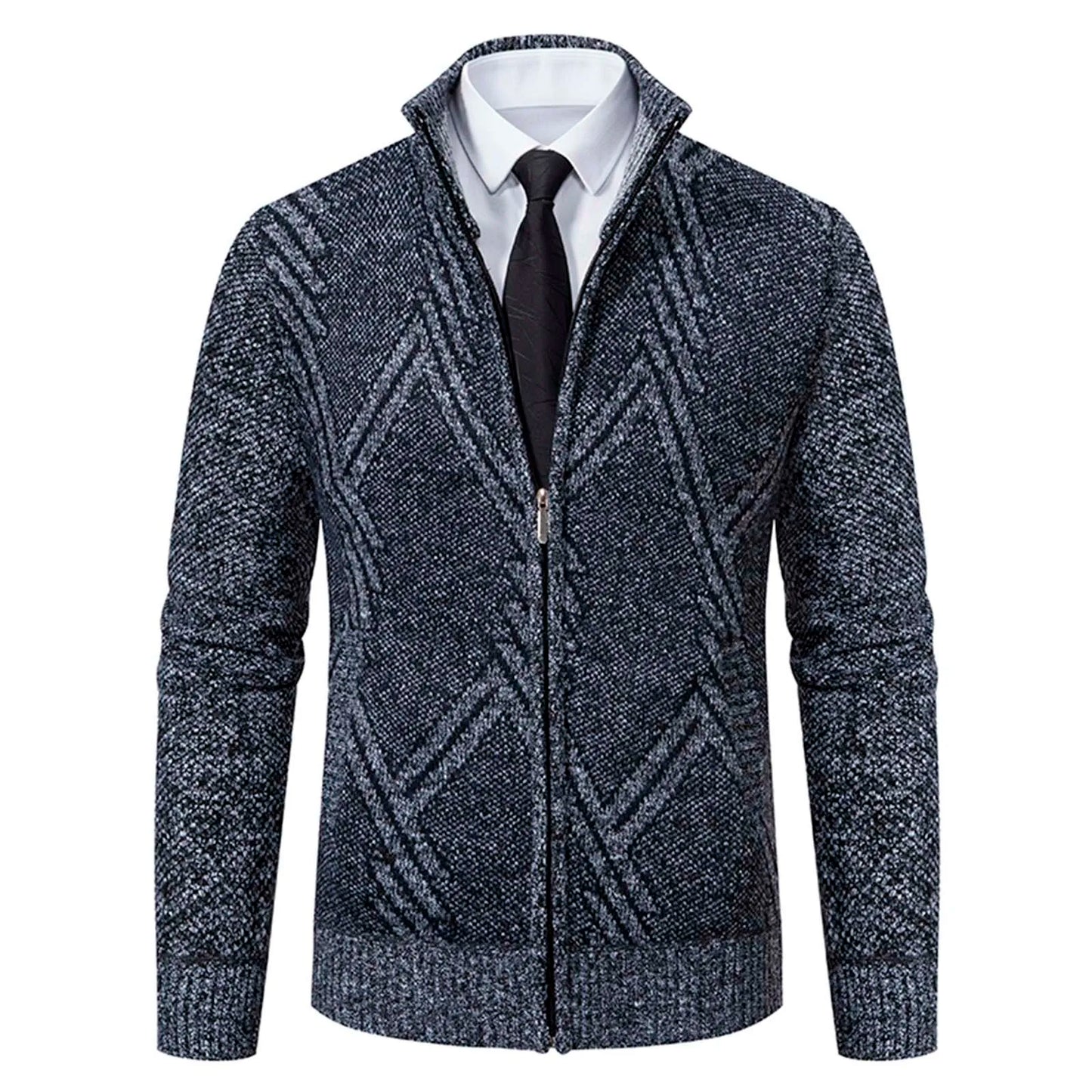 Winter Jackets Men Cardigans Sweaters New Male Thicker Warm Casual Sweatercoats Zipper Slim Fit Fleece Jacket Men Coat Knitwear