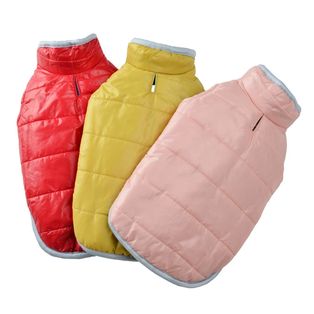 Double-sided Thicken Winter Dog Clothes Waterproof Comfortable Warm Pet Dog Jacket for Small Medium Dogs Vest Costumes