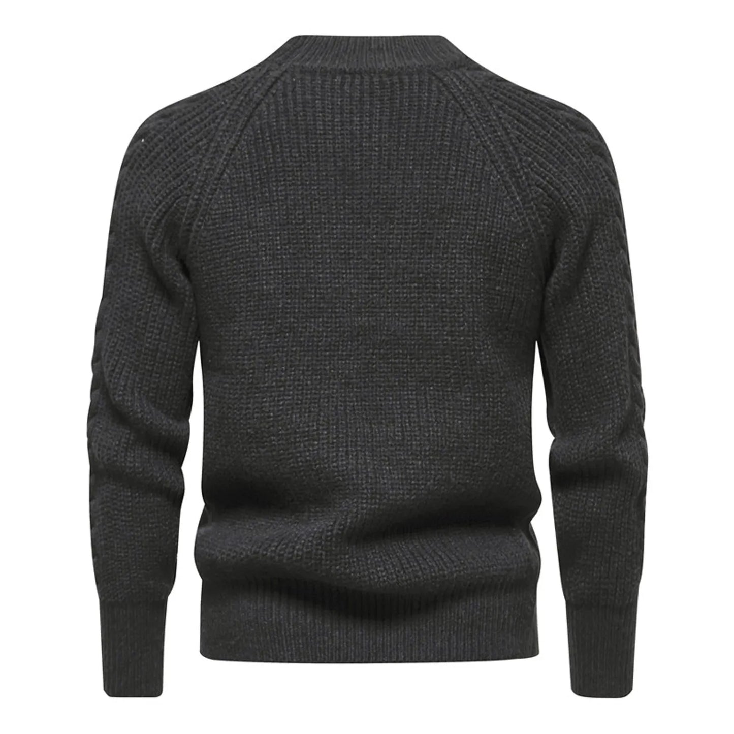 2024 new men's solid color turtleneck sweater fashion casual long sleeve slim fit knitted sweater pullover sueteres de hombres