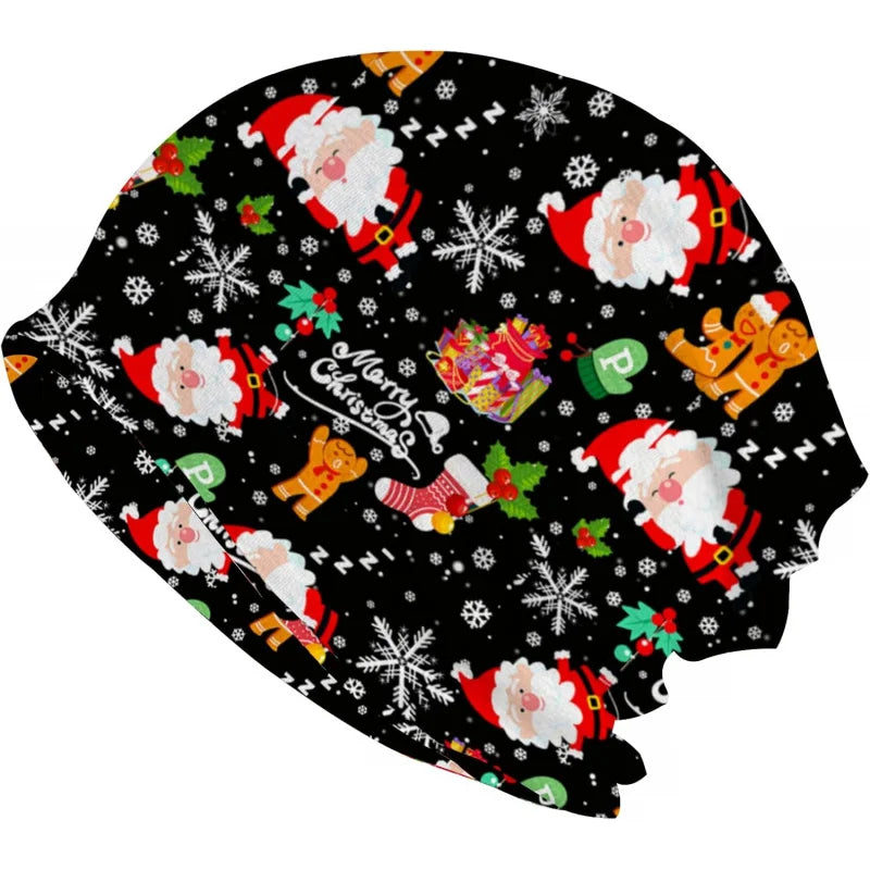 Christmas Women's Slouchy Men's Winter Hats Knitted Hats Cancer Women's Headwear Accessories