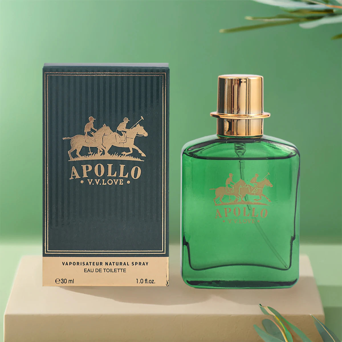 Apollo Men's Cologne 1.01oz, Chypre Woody Notes, Long-Lasting Alcoholic Spray Cologne for Him, Men's perfumes