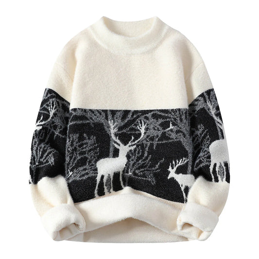 Ugly Christmas Sweater Mens Autumn And Winter Fashion Casual Christmas Pullover Long Sleeve Oversized Knitted Sweater Men