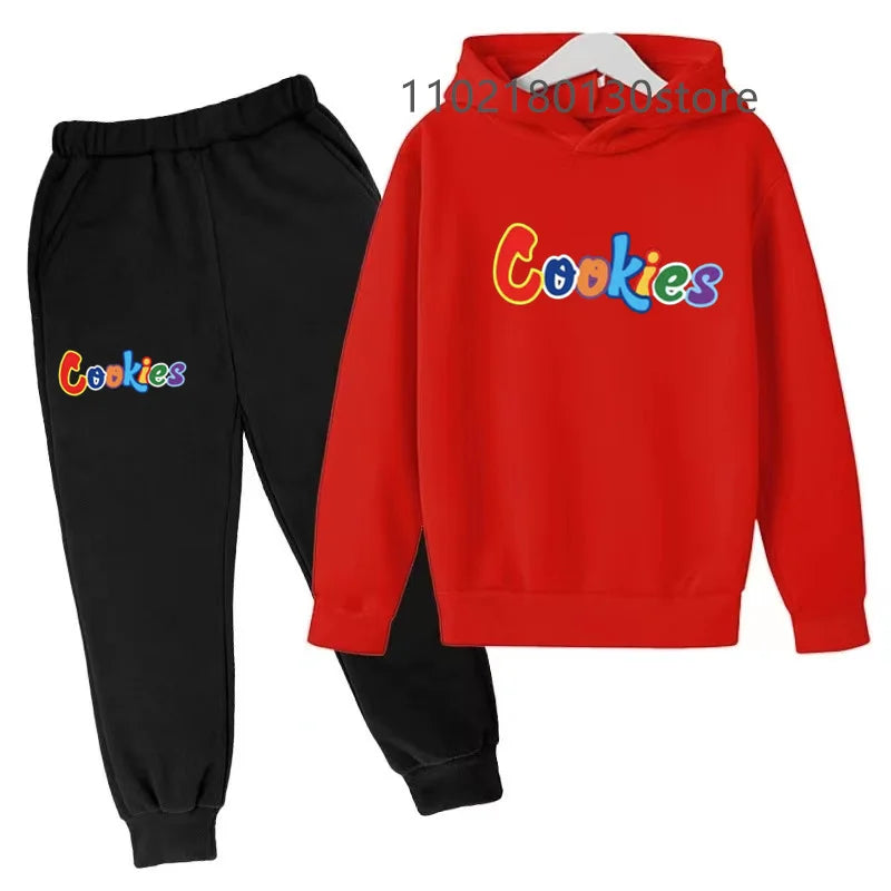 Children's Spring/Autumn Casual Sportswear Boys and Girls Hoodie+Pants 2-piece Set Daily Children's Clothing Set 3-14 Years Old