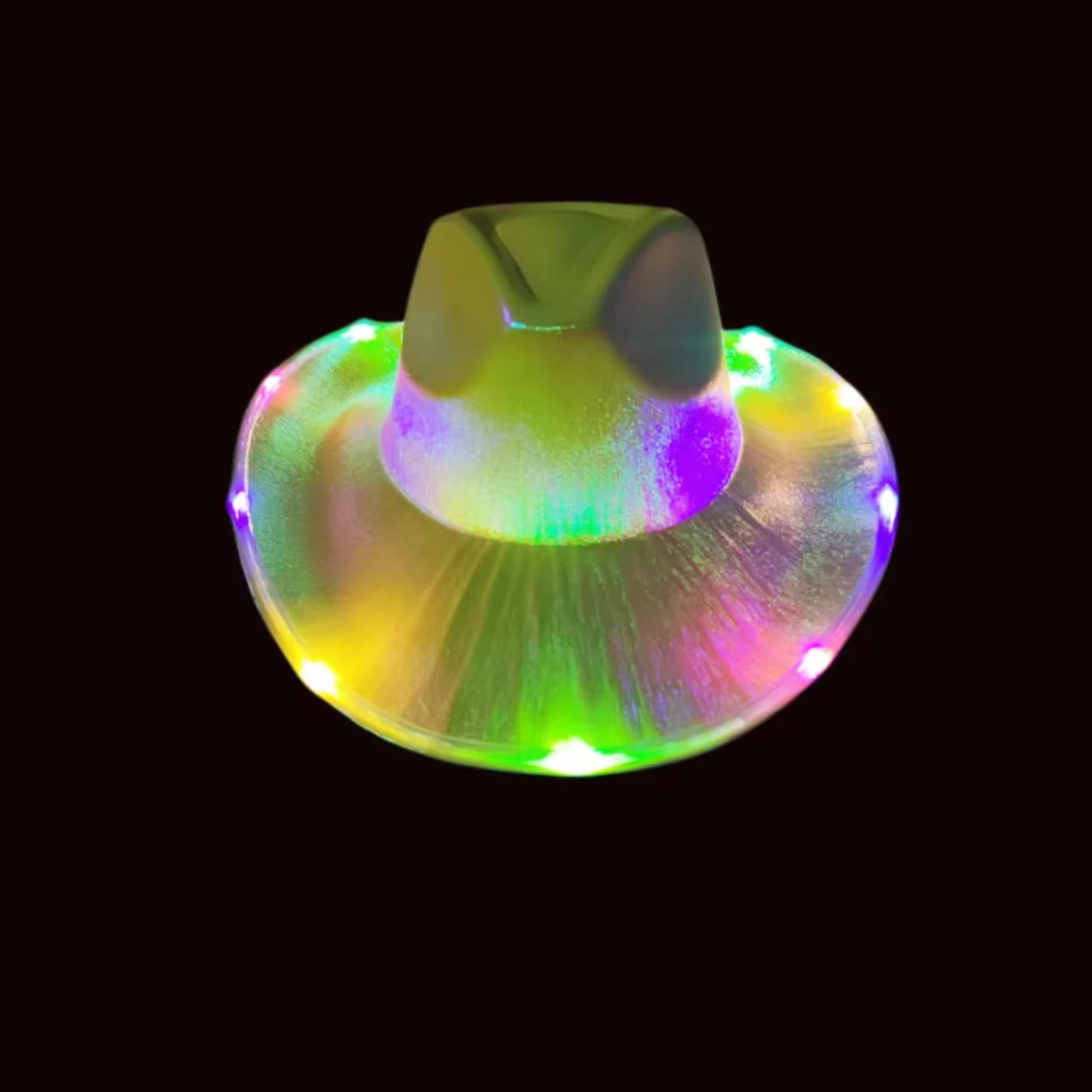 2pcs Hot sale Light Up Cowboy Hat LED head accessories for Halloween Costume Dress Up