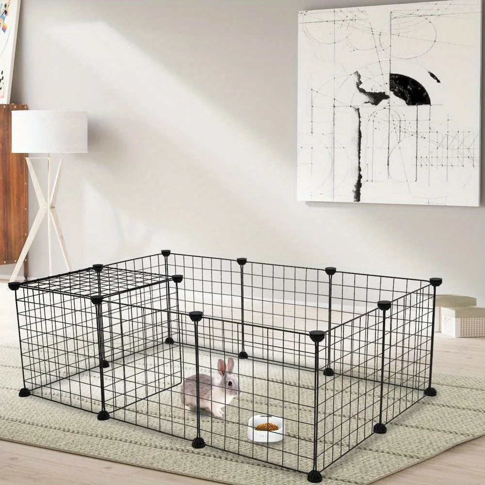 Portable Pet Playpen Puppy Dog Fences Gate Home Indoor Outdoor Fence Exercise