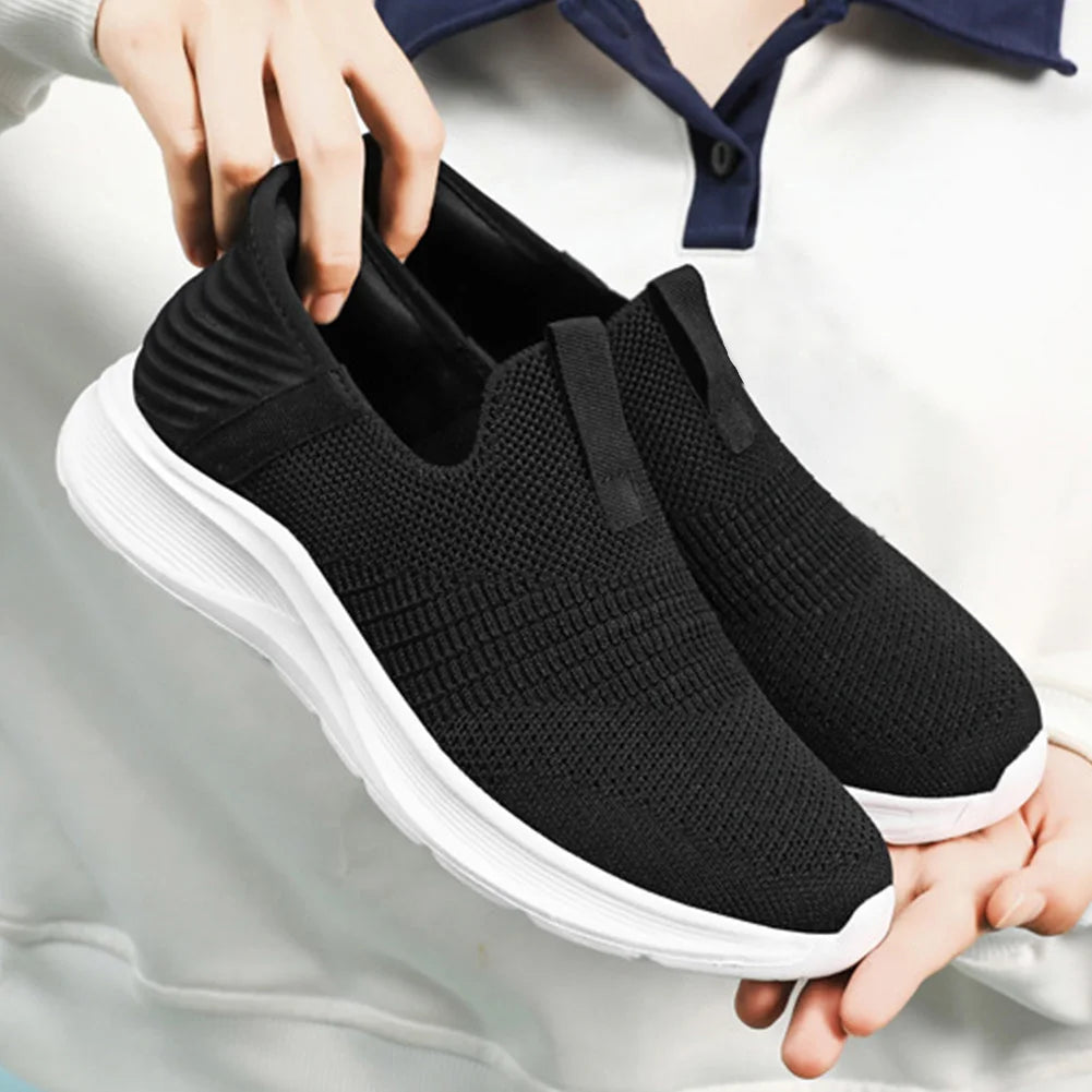 Women Casual Flat Barefoot Shoes Breathable Knitted Orthopedic Walking Sneakers Spring Autumn Sport Female Running Jogging Shoes