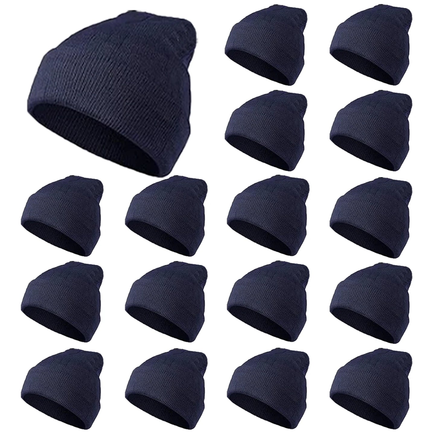 5-50PC Donation Winter Beanie Hats for Homeless Warm Knitted Beanie Cap Charity Donation Christmas Gift Beanie Cap for Men Women