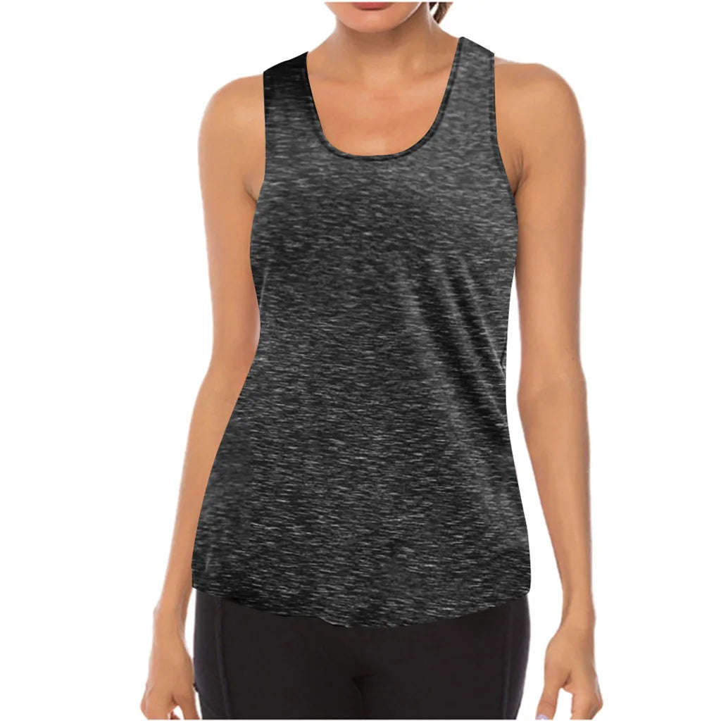 1PC Women Yoga Tops Loose Thin Sports Vest Breathable Sleeveless T-shirt Gym Fitness Running Shirts Girls Sexy Tank Tops