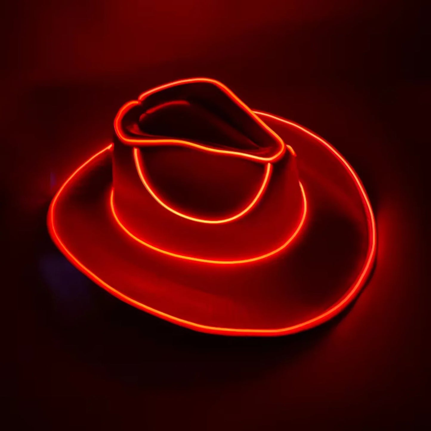 Halloween Carnival Party Western LED Cowboy Hat Light-Up Cosplay Costume Hat Christmas Easter Graduation New Year Thanksgiving