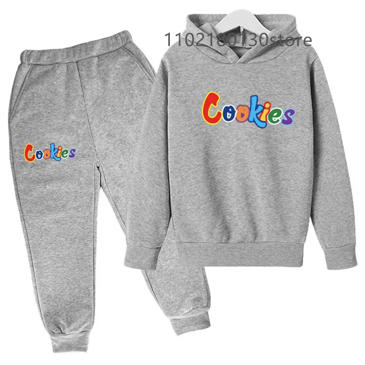 Children's Spring/Autumn Casual Sportswear Boys and Girls Hoodie+Pants 2-piece Set Daily Children's Clothing Set 3-14 Years Old