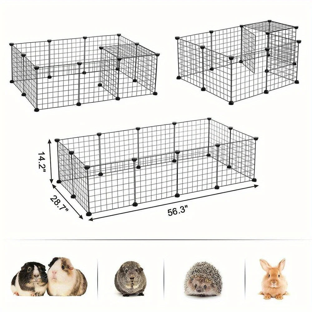 Portable Pet Playpen Puppy Dog Fences Gate Home Indoor Outdoor Fence Exercise