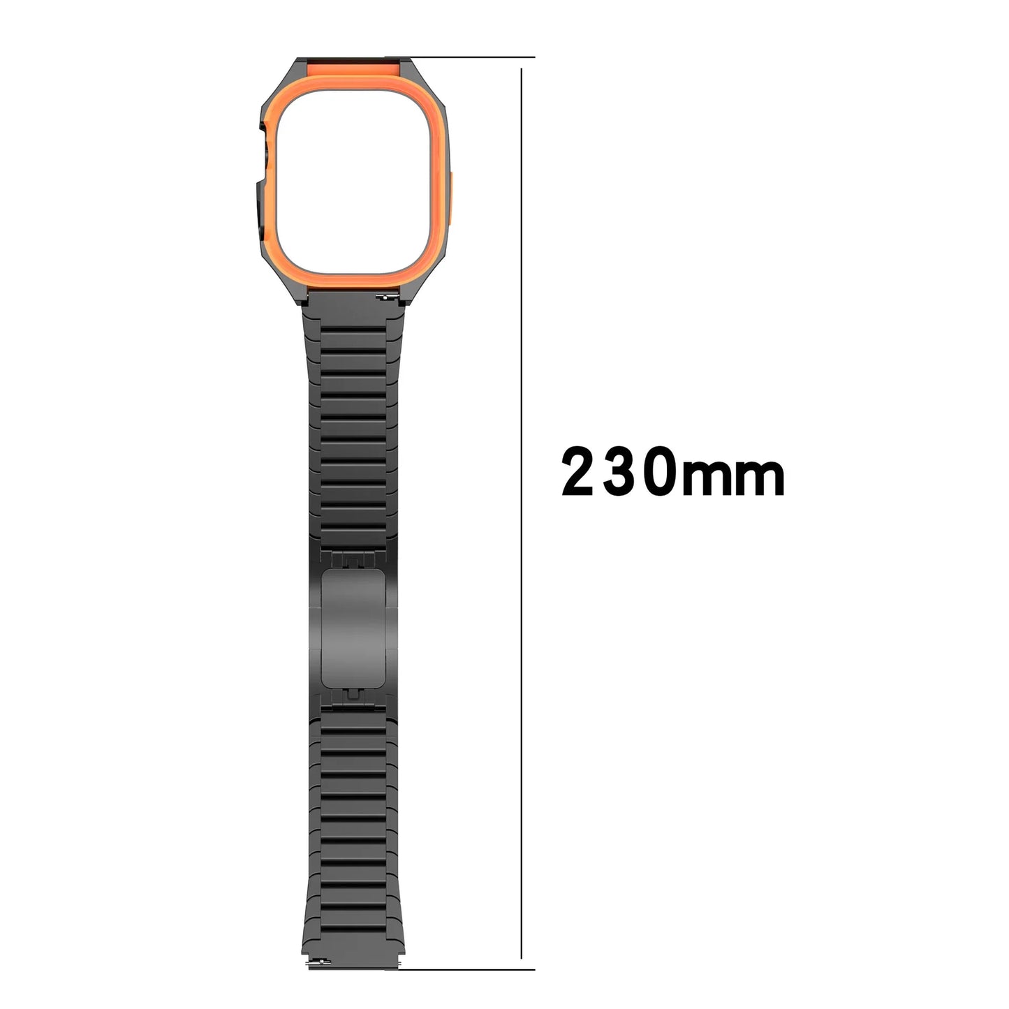 Luxury Stainless Steel Case Mod Kit for Apple Watch Ultra 2/Ultra 49MM Metal Strap for IWatch Series 49Mm Accessories