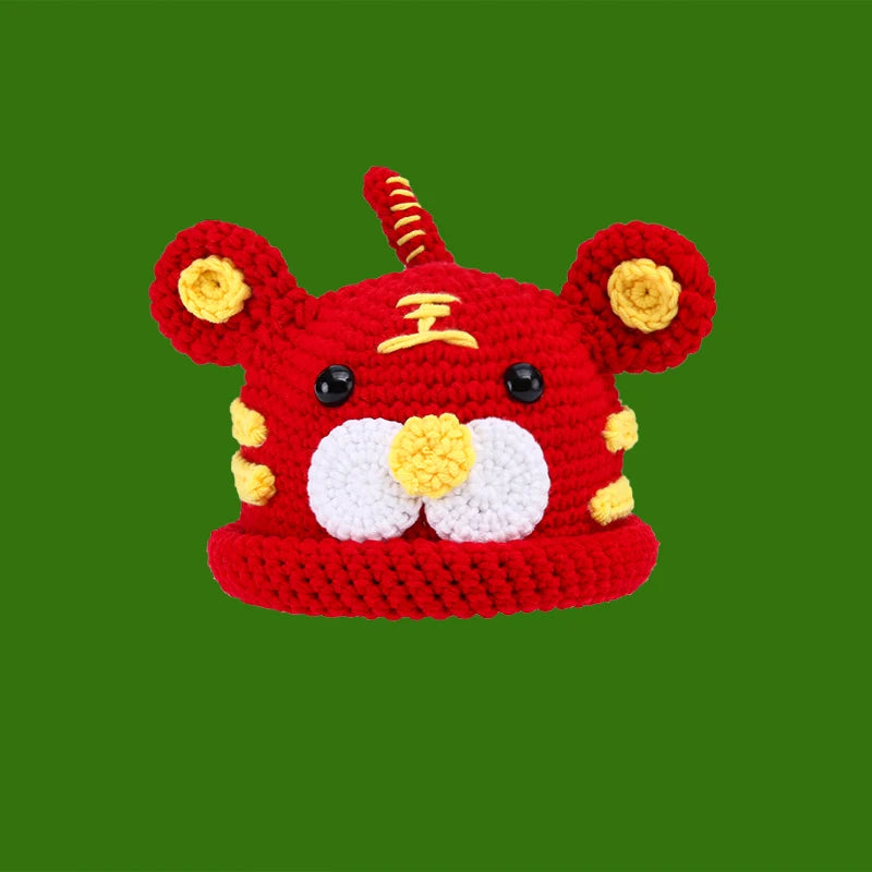 2022 New Balaclava Monster Wool Winter Knitted Devil Hats Halloween Christmas Gifts Winter Warm Green Party Funny Cap Shrek Hat