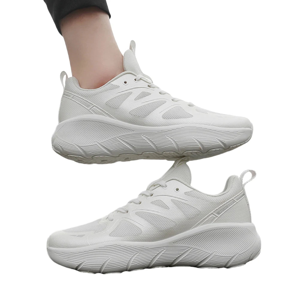 Running Sneakers Thick Sole Walking Shoes Breathable Gym Cross Trainer Non-Slip Height Increased Athletic Shoes for Men Women