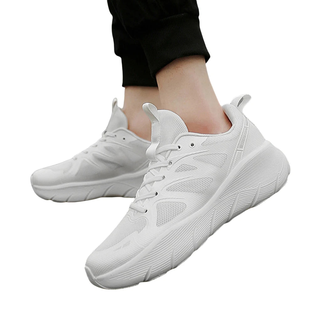 Running Sneakers Thick Sole Walking Shoes Breathable Gym Cross Trainer Non-Slip Height Increased Athletic Shoes for Men Women