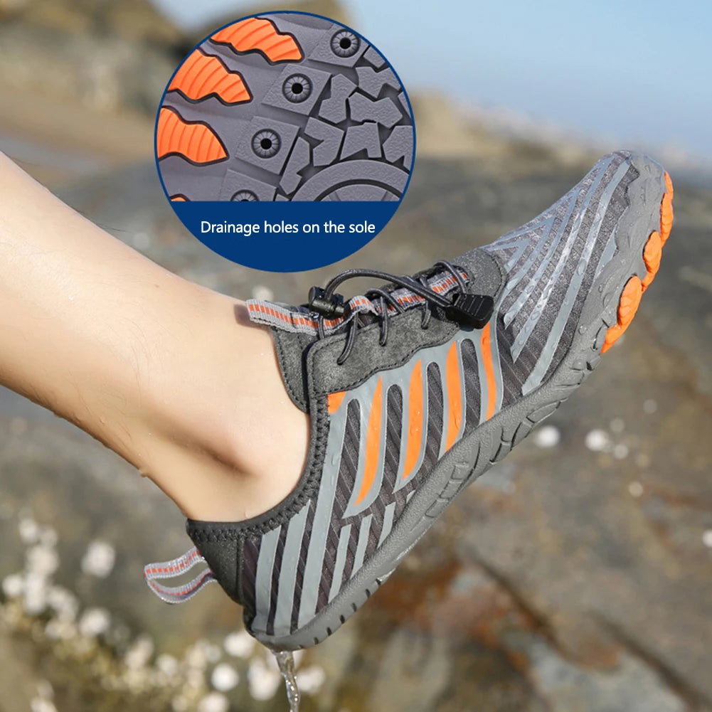 Water Shoes for Women Men Barefoot Shoes Upstream Breathable Beach Shoes Sport Shoe Quick Dry River Sea Aqua Shoes Sneakers