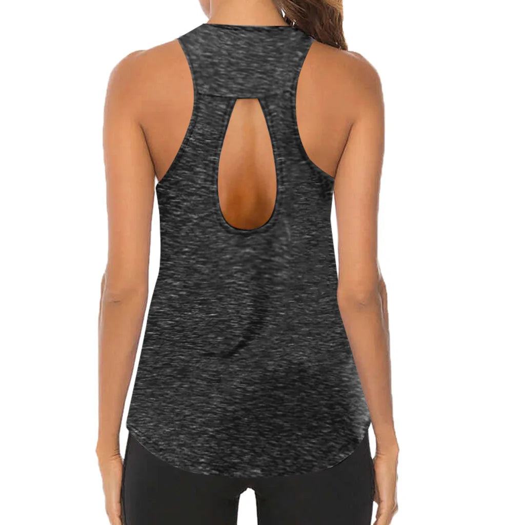 1PC Women Yoga Tops Loose Thin Sports Vest Breathable Sleeveless T-shirt Gym Fitness Running Shirts Girls Sexy Tank Tops