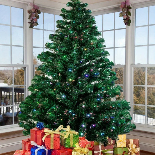 Christmas Tree Fiber-optic outdoor holiday home with lights