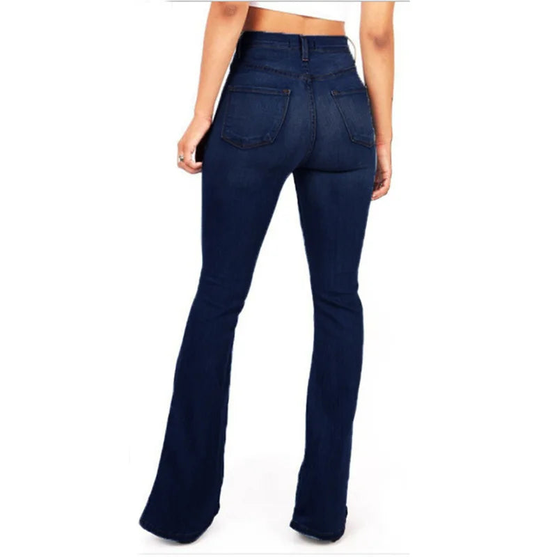 Classic Vintage Women's Jeans Slim-Fit Hip Lift Women's Pants Spring Summer