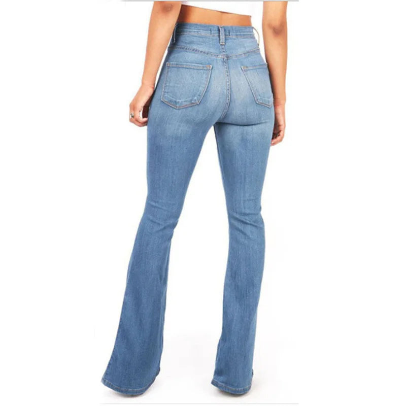 Classic Vintage Women's Jeans Slim-Fit Hip Lift Women's Pants Spring Summer