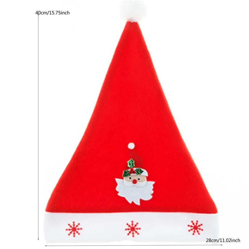 Merry Christmas Ornaments Decoration Christmas Hats Santa Hats Children Women Men Boys Girls Cap For Christmas Party Props