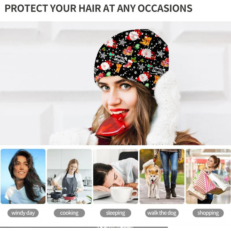 Christmas Women's Slouchy Men's Winter Hats Knitted Hats Cancer Women's Headwear Accessories