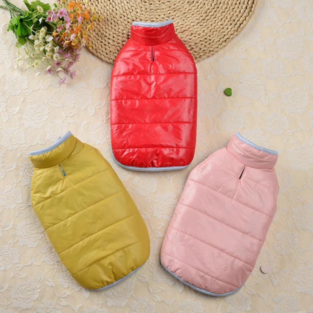 Double-sided Thicken Winter Dog Clothes Waterproof Comfortable Warm Pet Dog Jacket for Small Medium Dogs Vest Costumes