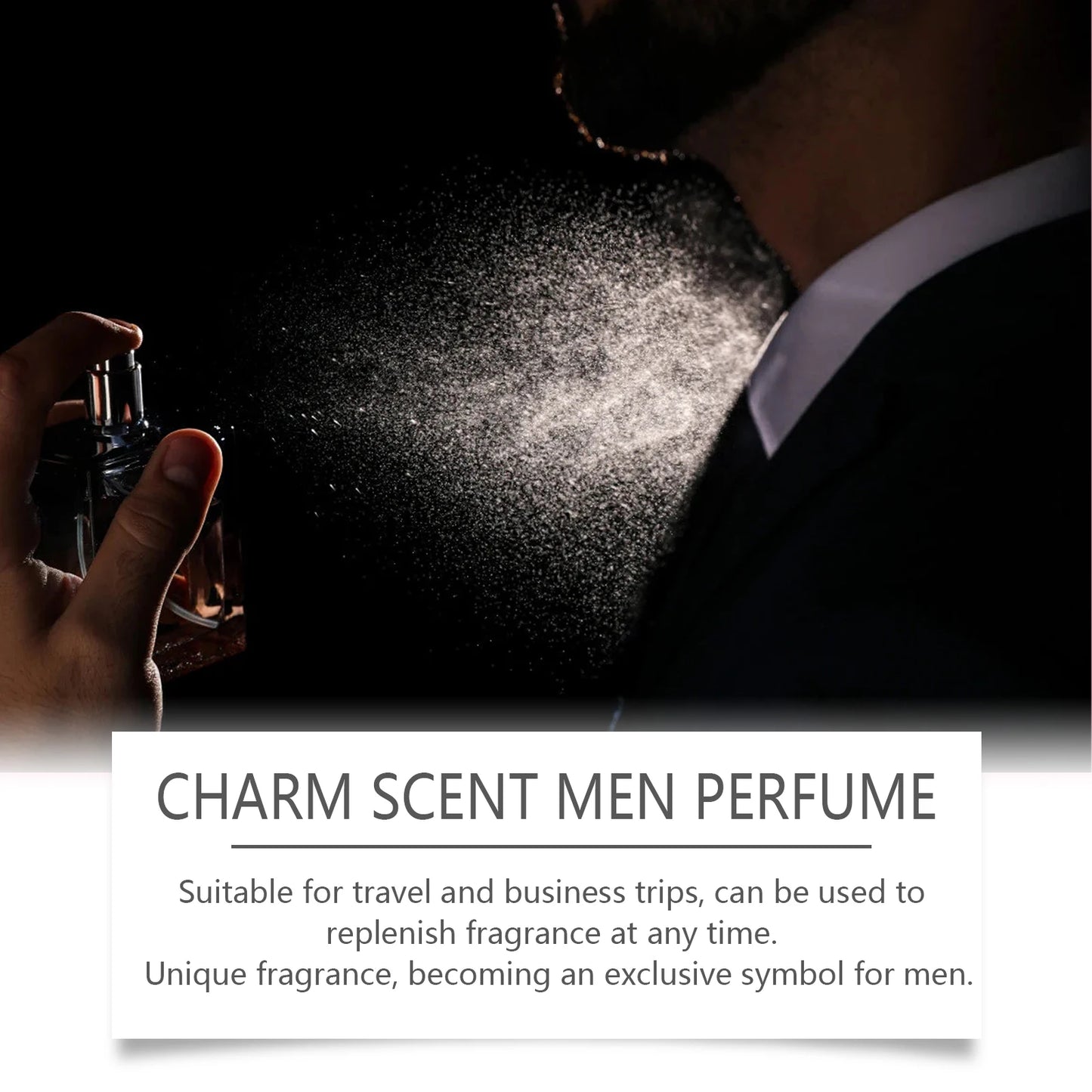 Refreshing & Romantic Essential Oil Attract Women Pure & Long-Lasting Woody Scent Large Capacity Durable Charm Scent Men Perfume