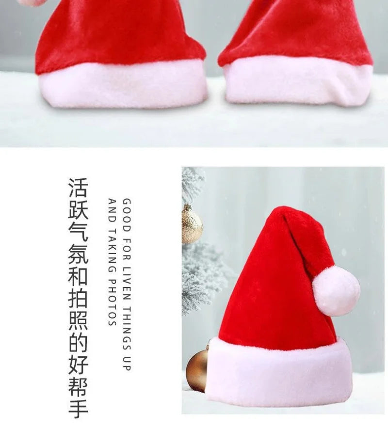 Christmas decorations plush cloth Santa hat Japanese and Korean adult children Christmas hat gift