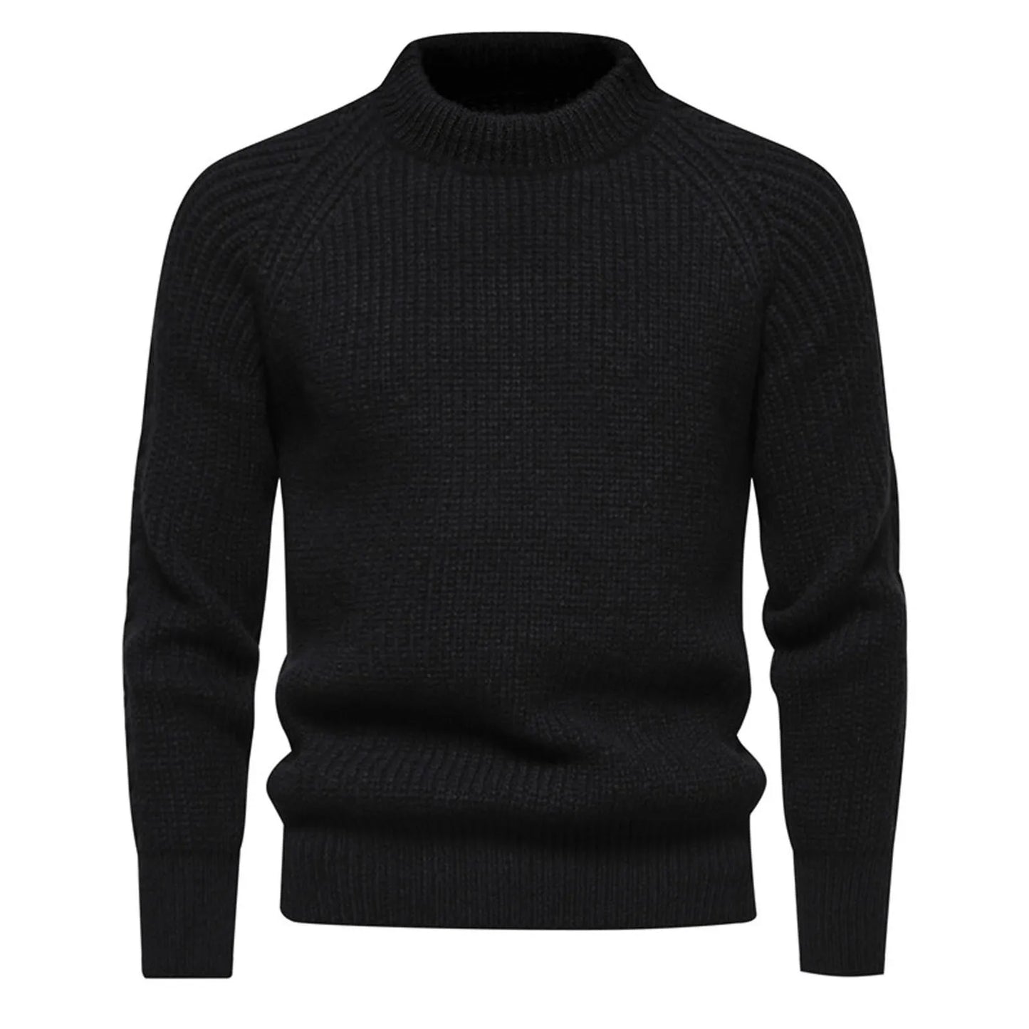 2024 new men's solid color turtleneck sweater fashion casual long sleeve slim fit knitted sweater pullover sueteres de hombres