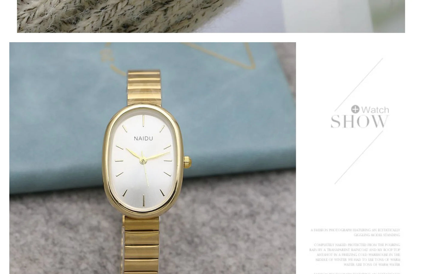 Oval Small Dial Women Quartz Watch Stainless Steel Bamboo Strap Girl Student Leisure Fashion Luxury Gift Wristwatch Dropshipping