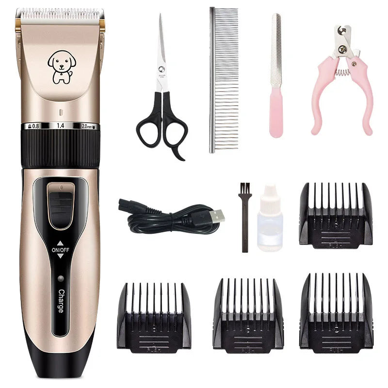 Professional Pet Shaver Dog Teddy Cat Shaving Dog Hair Professional Hair Clipper Rechargeable Electrical Animal Pet Clippers