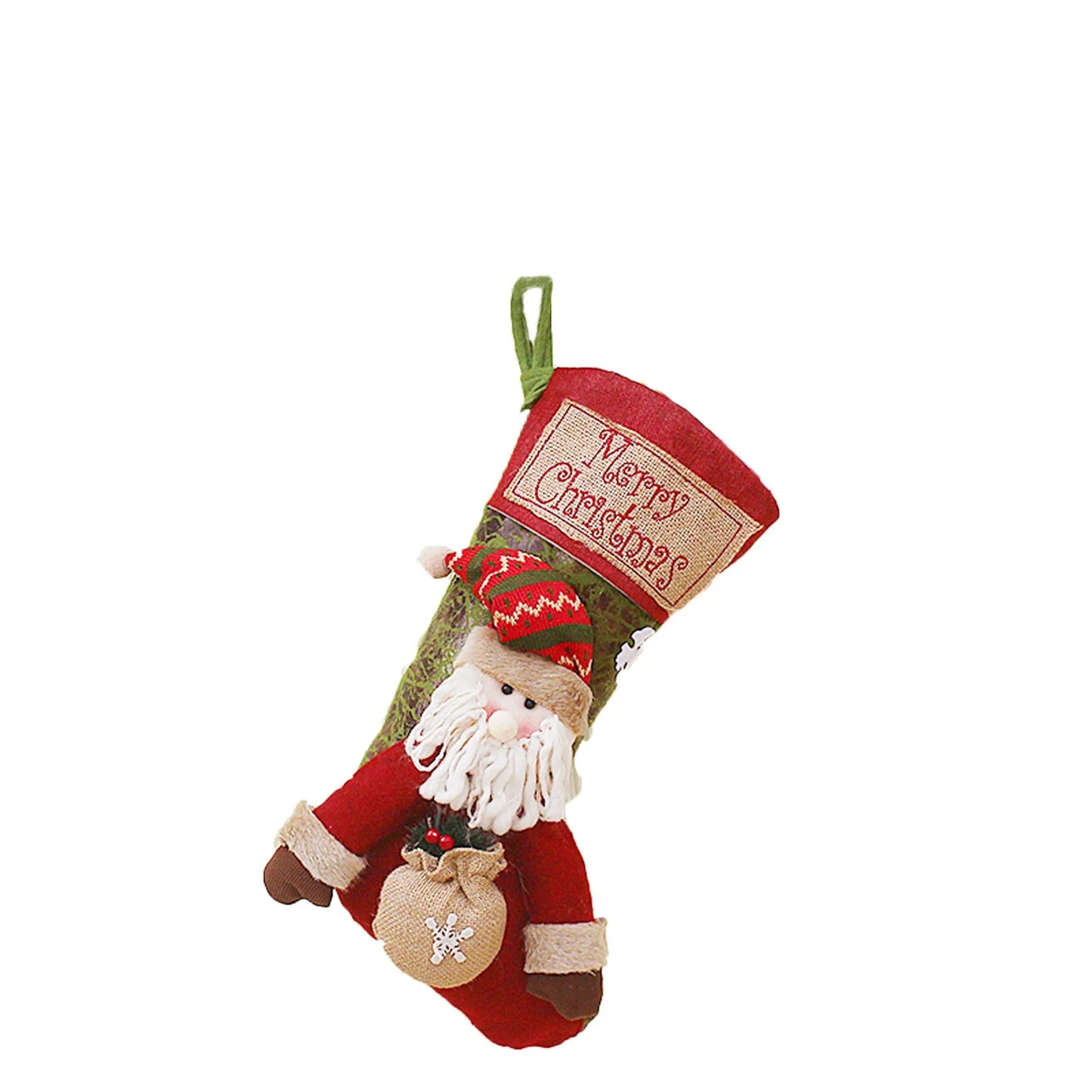 2024 New Christmas Socks Hanging Decorations Embroidered Socks Gift Bags Christmas Decoration Pendants